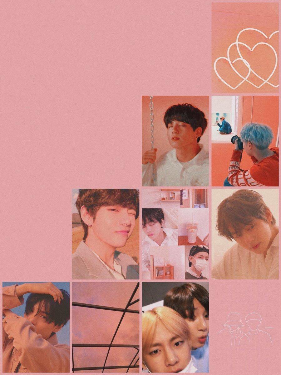 900x1200 BTS Wallpaper Peach Lockscreen Homescreen For IPad Phone, Phone