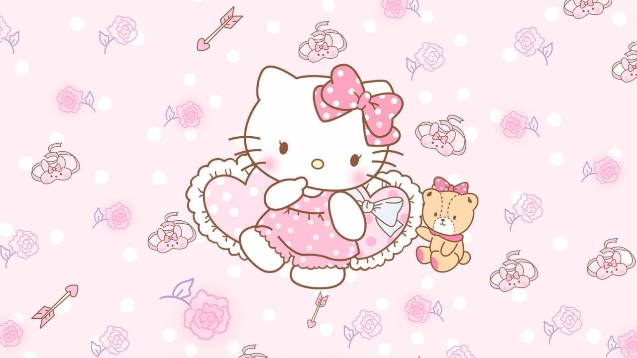 1280x720 Ciao, Salut. Hello kitty iphone wallpaper, Hello kitty background, Hello kitty wallpaper, Desktop