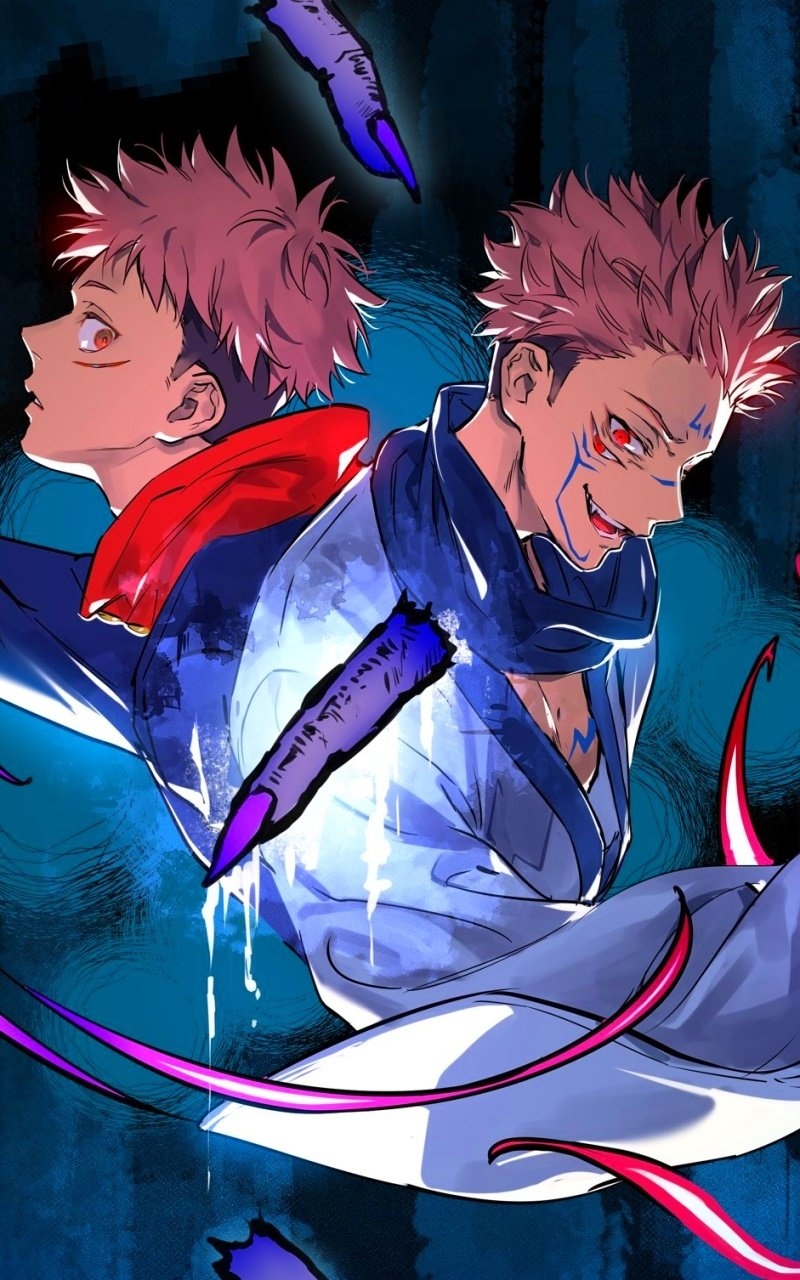 800x1280 Wallpaper / Anime Jujutsu Kaisen Phone Wallpaper, Yuji Itadori, Sukuna (Jujutsu Kaisen),  free download, Phone