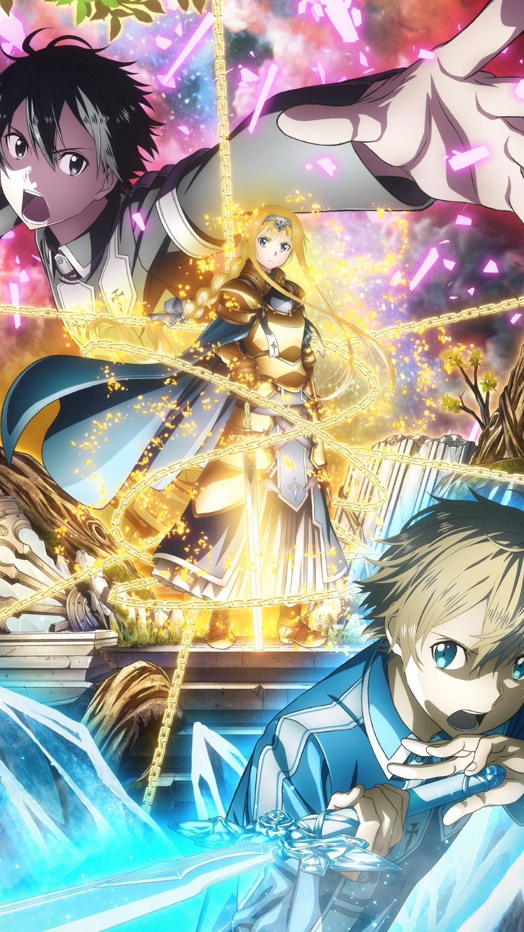 1080x1920 Sword Art Online: Alicization wallpaper for iPhone and android smartphones, Phone