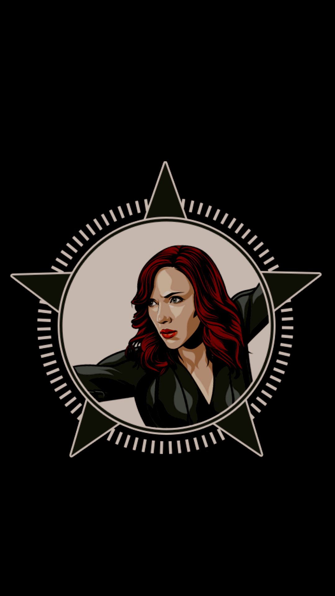 1080x1920 Black Widow AMOLED Wallpaper, Phone