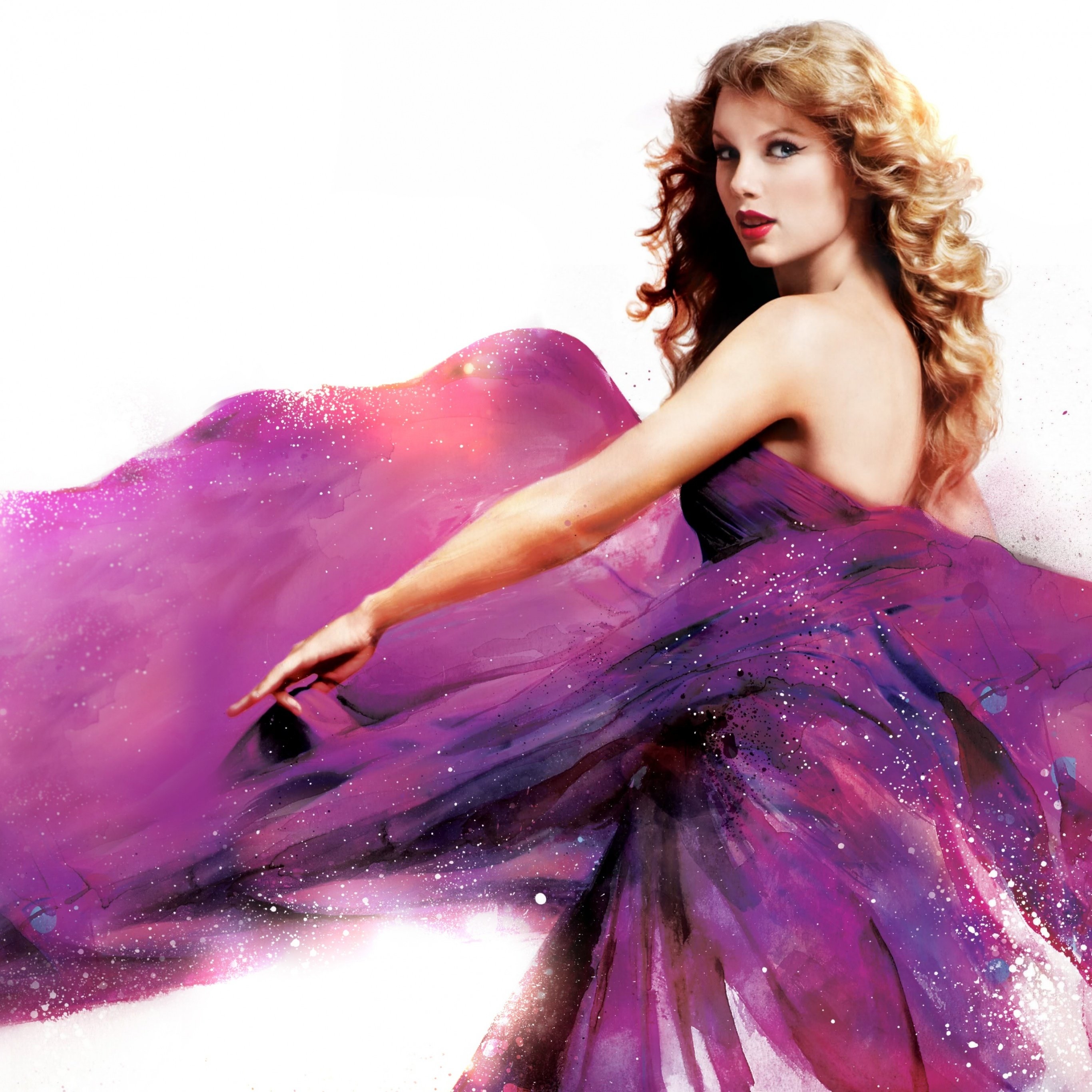 2740x2740 Taylor Swift Wallpaper 4K, Speak Now, 5K, White background, Phone