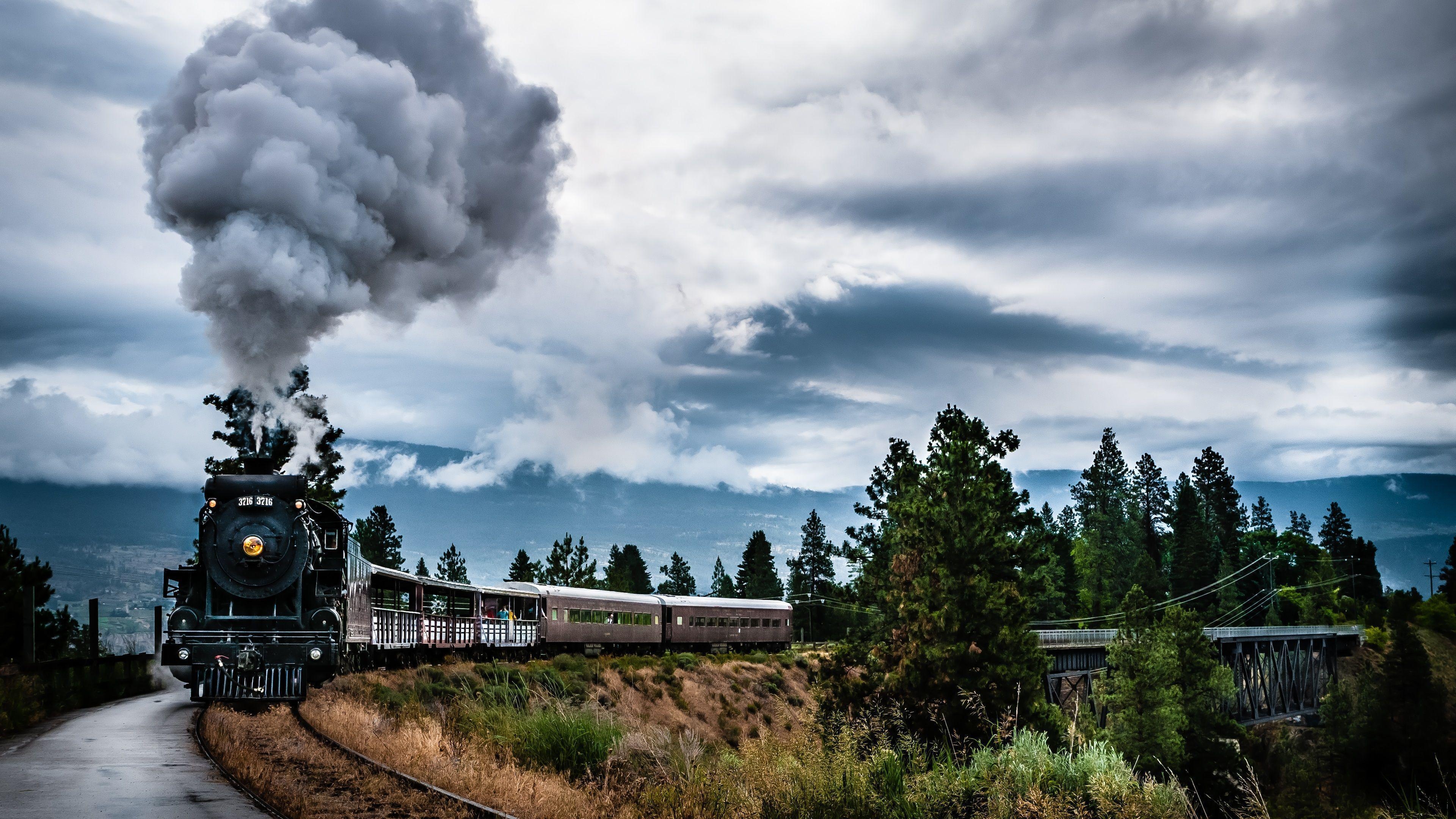 3840x2160 Railroad HD Wallpaper and Background Image, Desktop