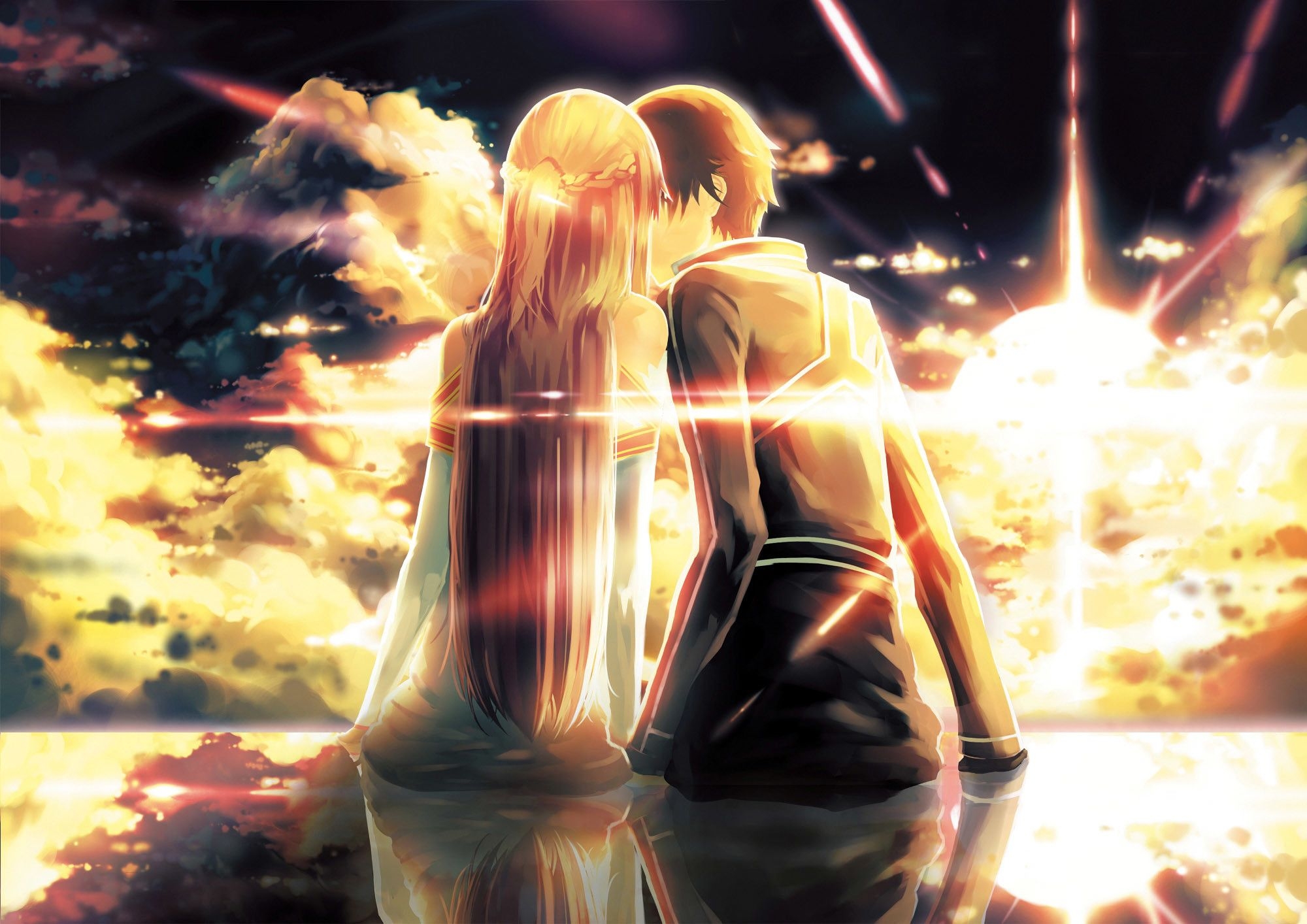 2000x1420 Anime Couple Love Kissing Wallpaper Data Src Wallpaper, Desktop