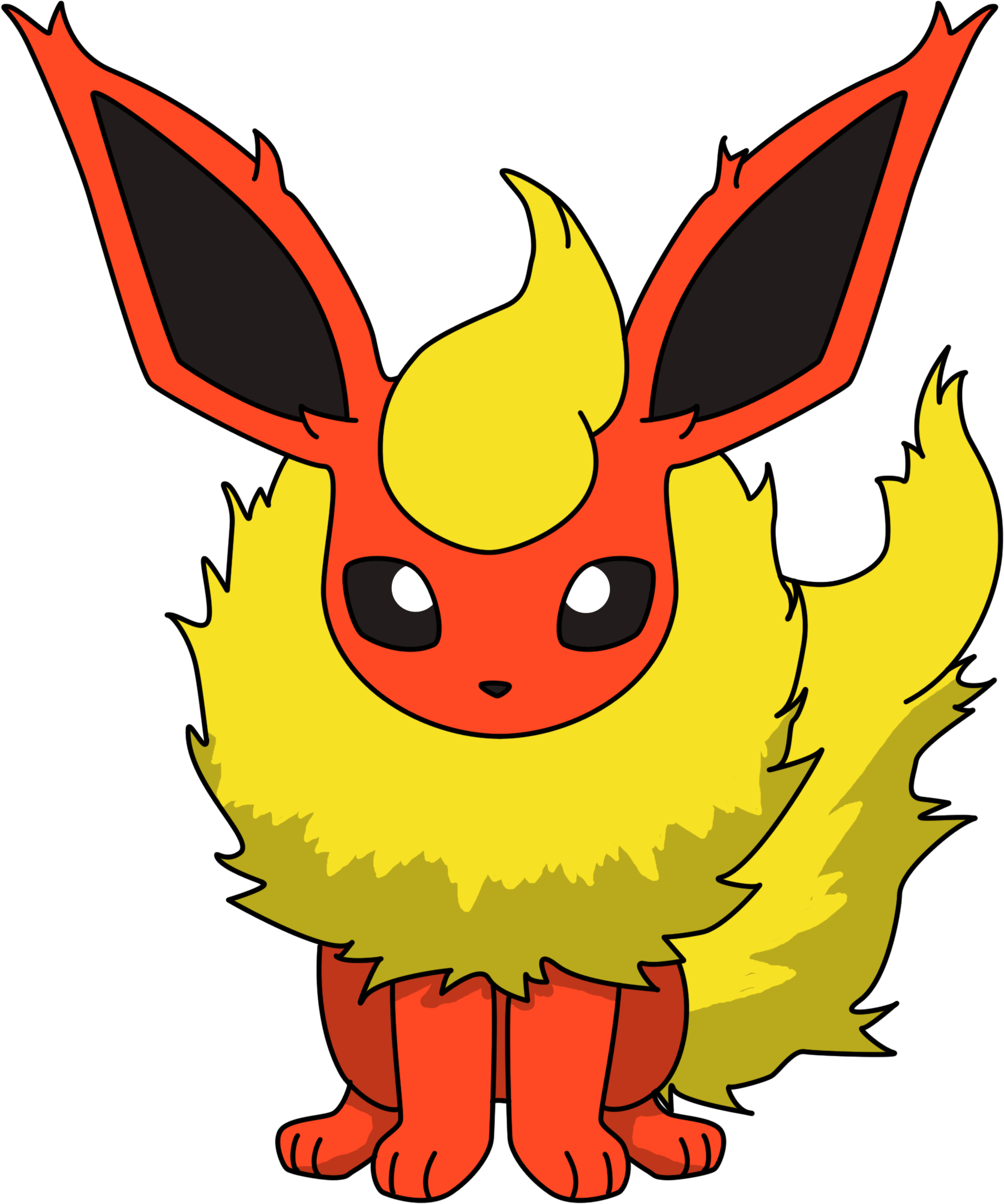 1680x2010 Flareon Sitting PNG, Phone