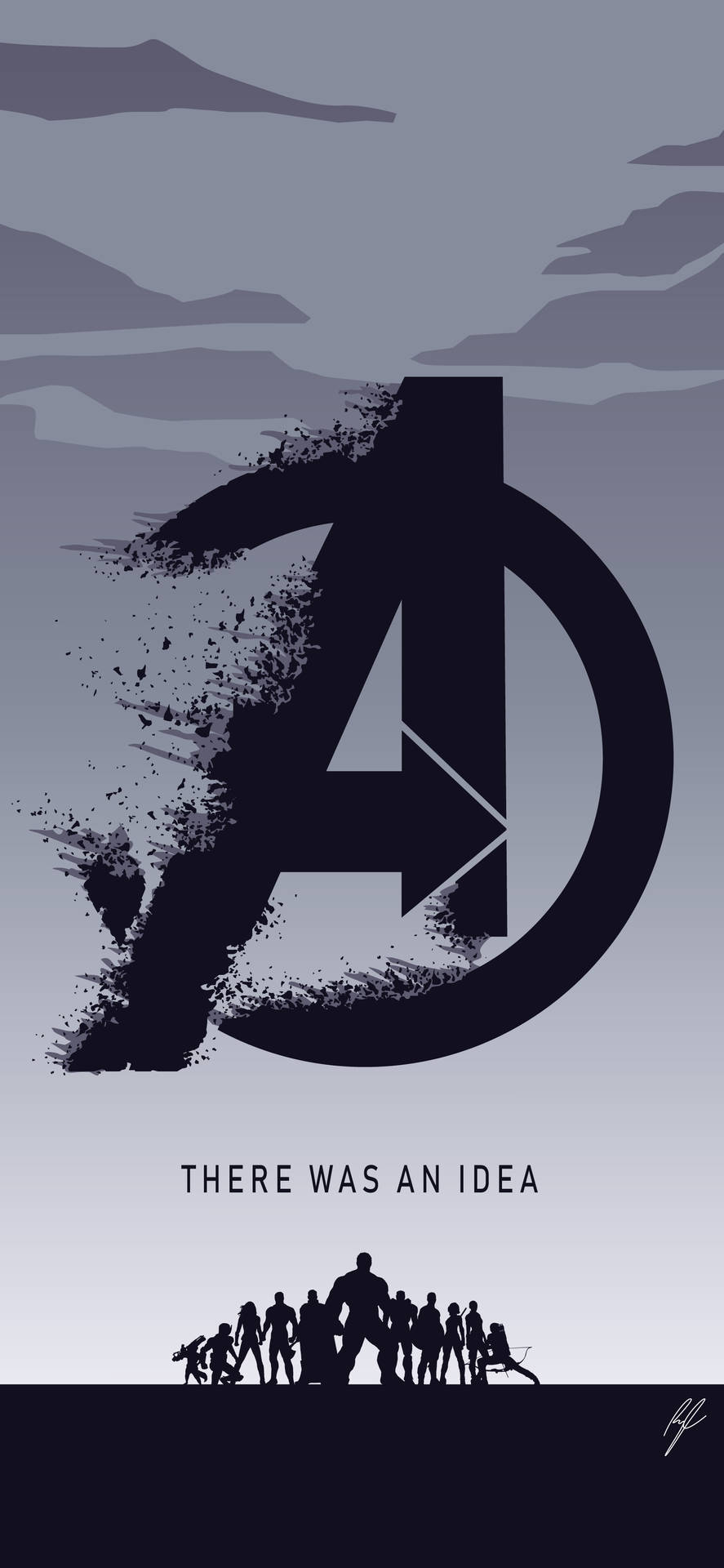 890x1920 Download Avengers Logo Marvel iPhone X Wallpaper, Phone