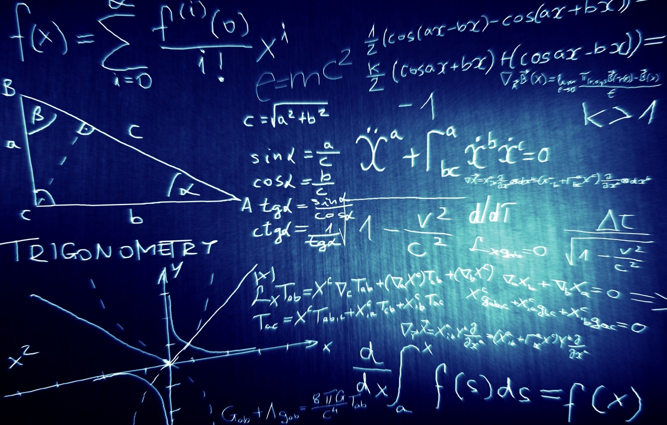 1340x850 Wallpaper algebra, mathematics, blackboard image for desktop, section минимализм, Desktop