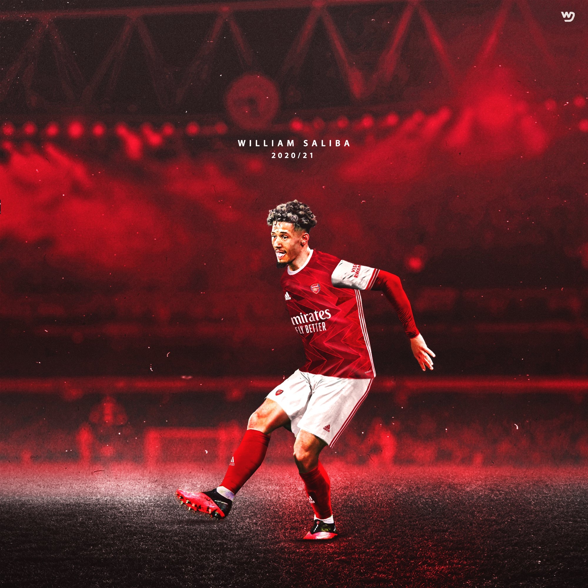 2000x2000 Walms Saliba. Arsenal Home Kit 20 21, Phone