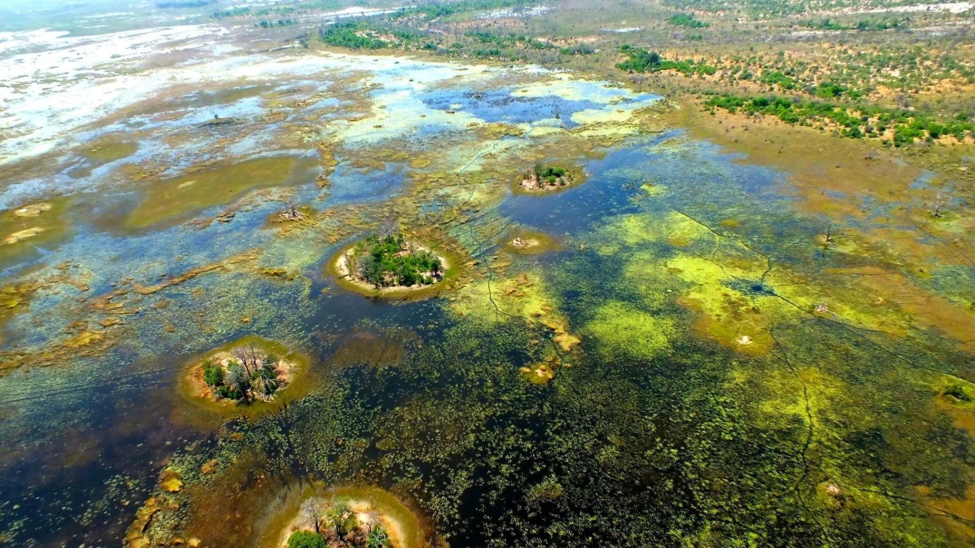 1920x1080 Africa botswana blue green islands wallpaper, Desktop