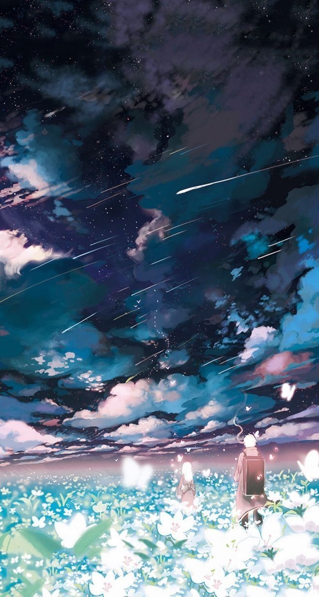 660x1230 iPhone Anime Wallpaper Landscape, Phone