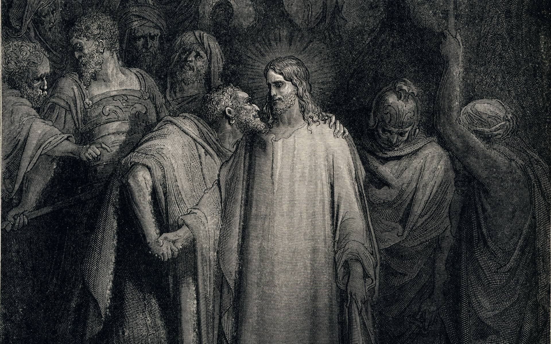 1920x1200 The Judas Kiss by Gustave Doré, 1866, Desktop