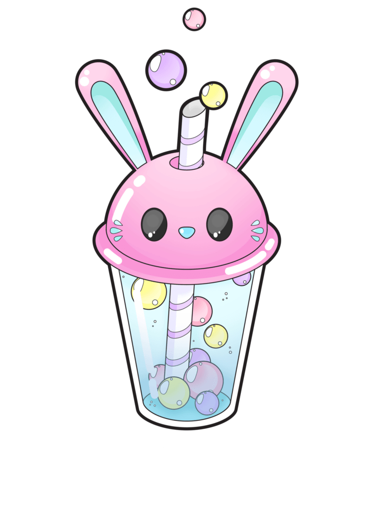 770x1050 Bunny bubble tea [Commissions open] by Meloxi. Potential wallpaper, Phone