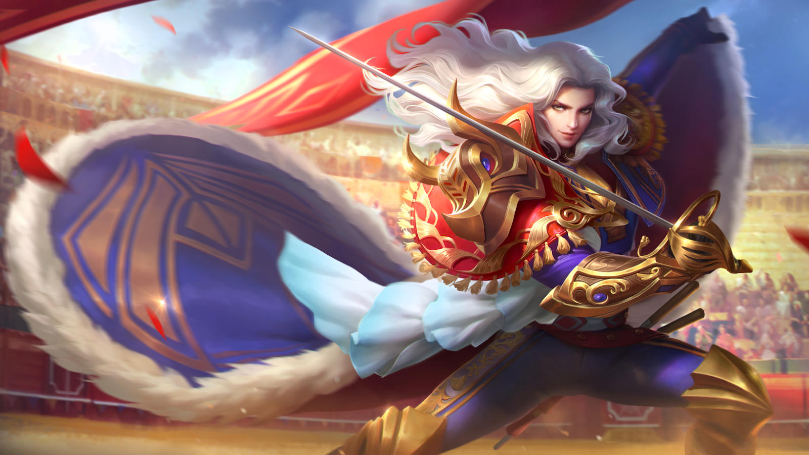 1600x900 Free download Lancelot Epic Skin Royal Matador Mobile Legends, Desktop