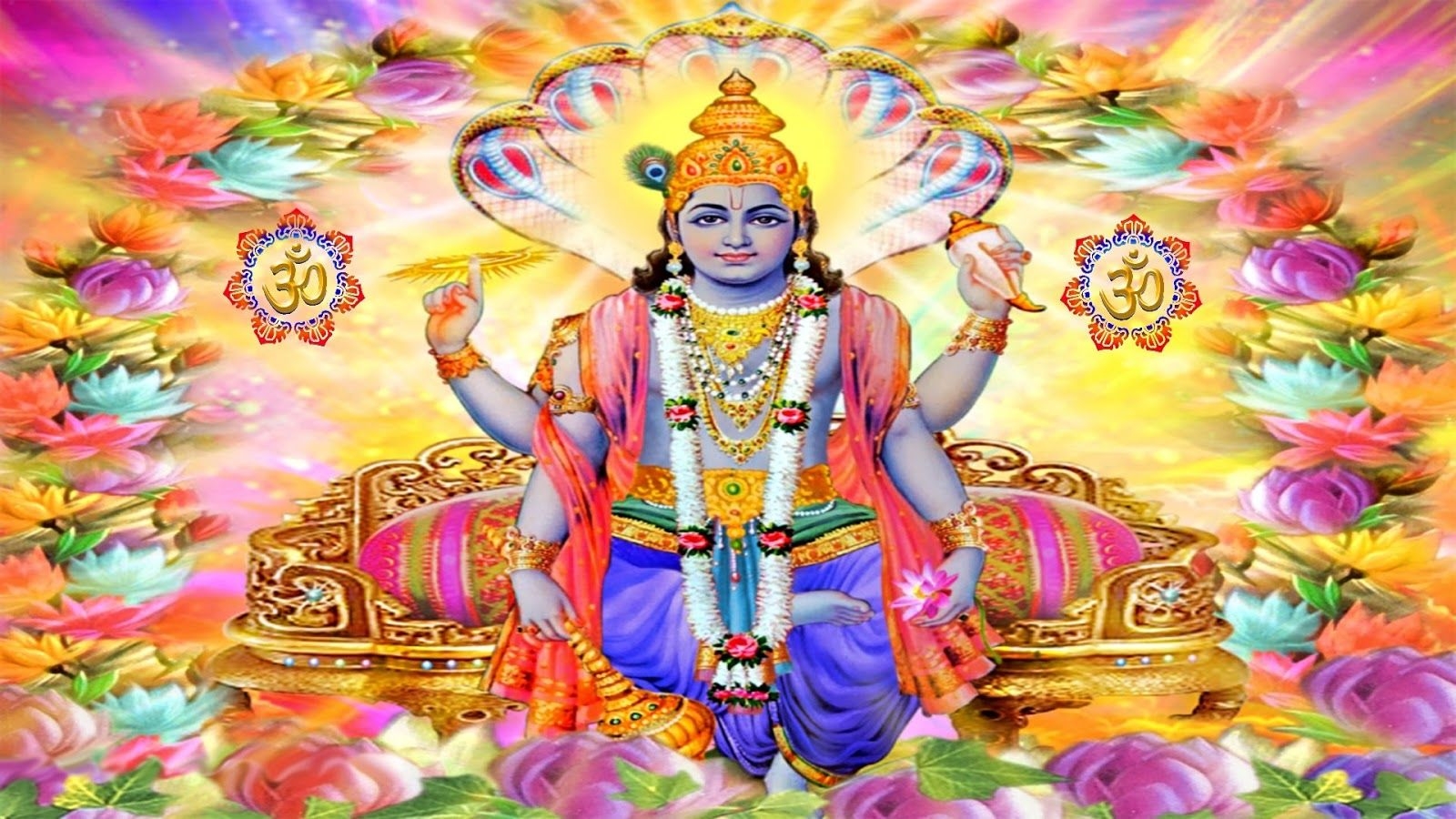 1600x900 Sri MahaVishnu HD Wallpaper Gods Paradise, Desktop