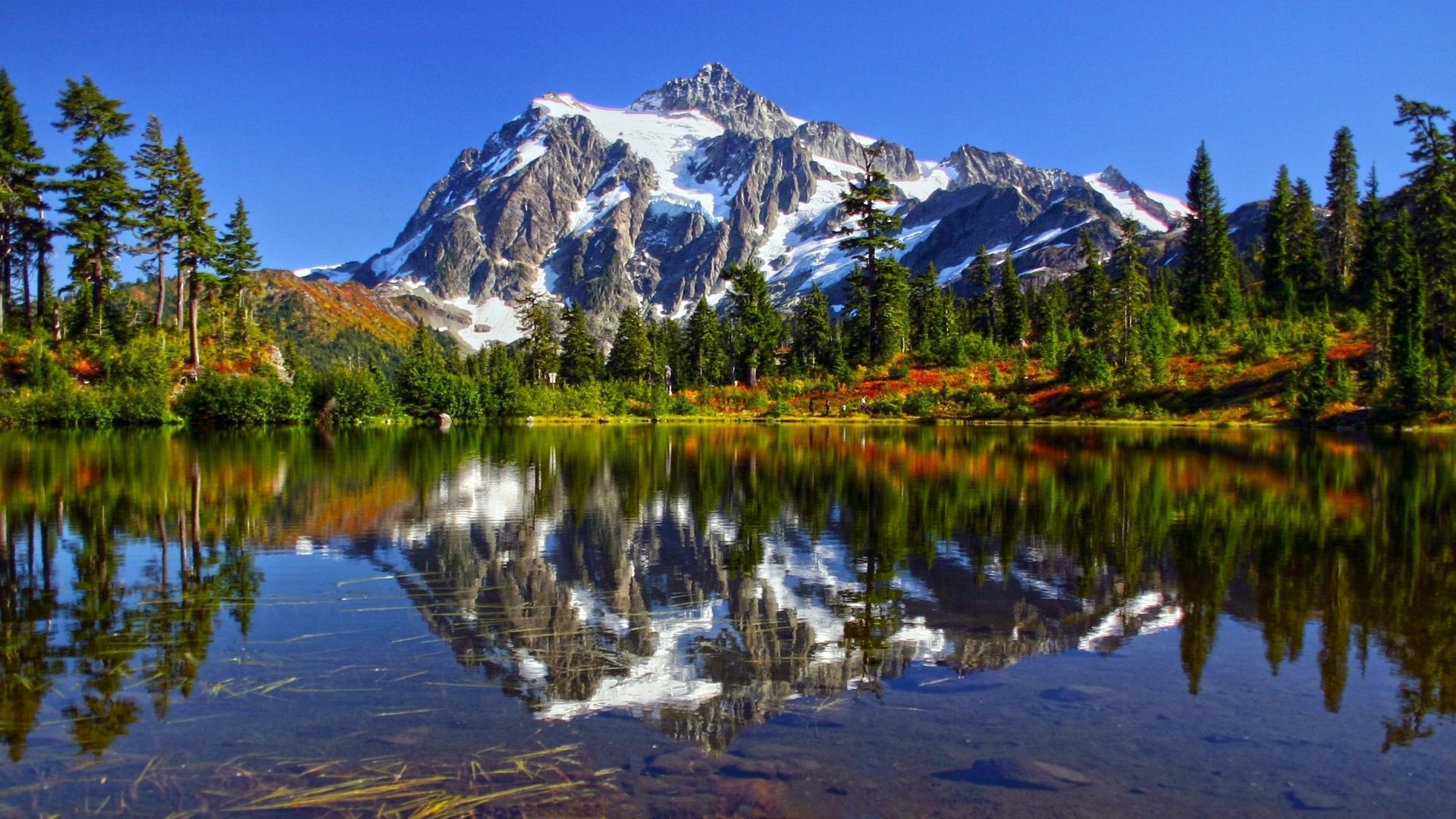 1920x1080 Washington state crystalline lakes landscapes mountains wallpaper, Desktop