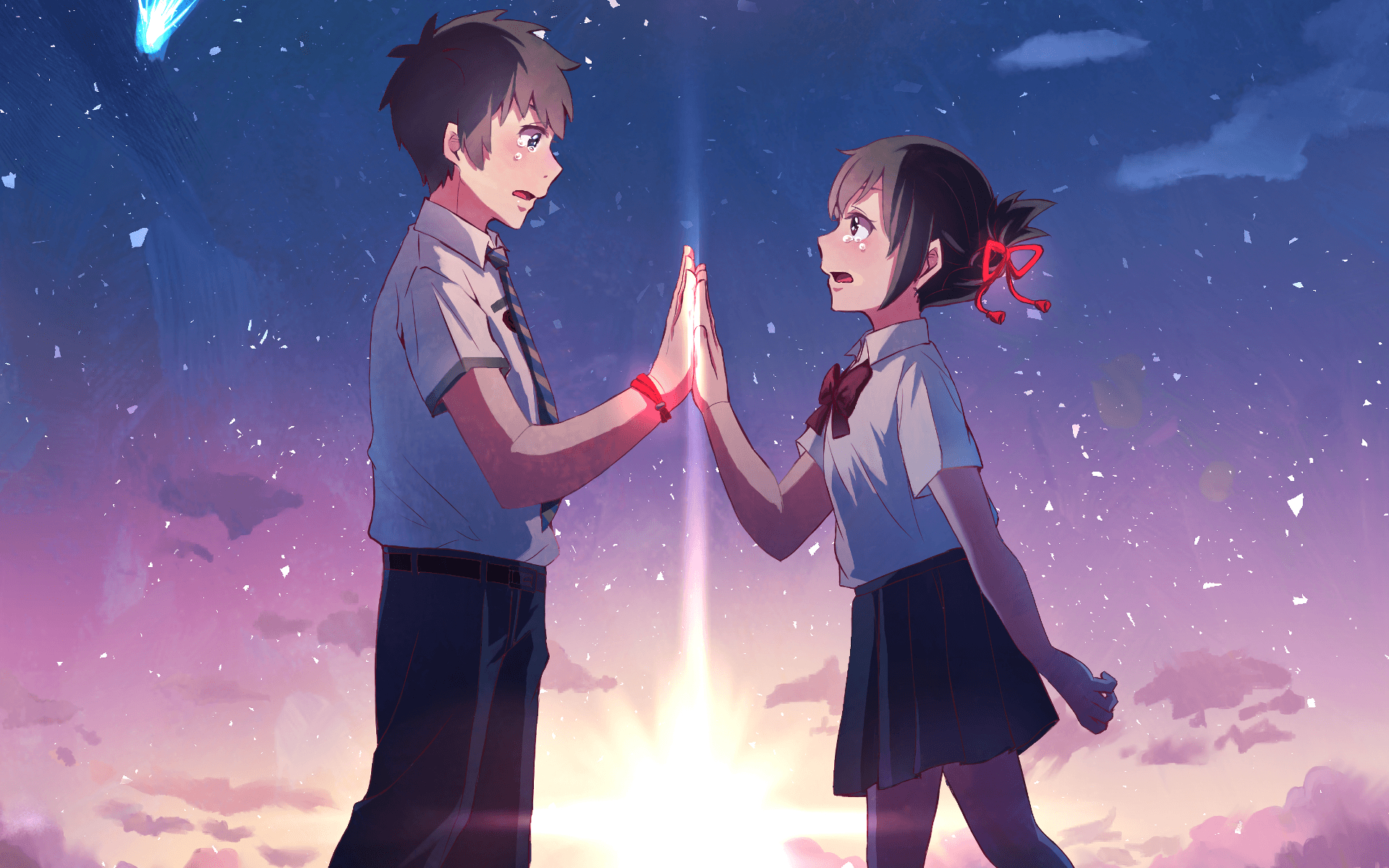 1920x1200 Anime Your Name. Mitsuha Miyamizu Taki Tachibana Kimi No Na Wa, Desktop