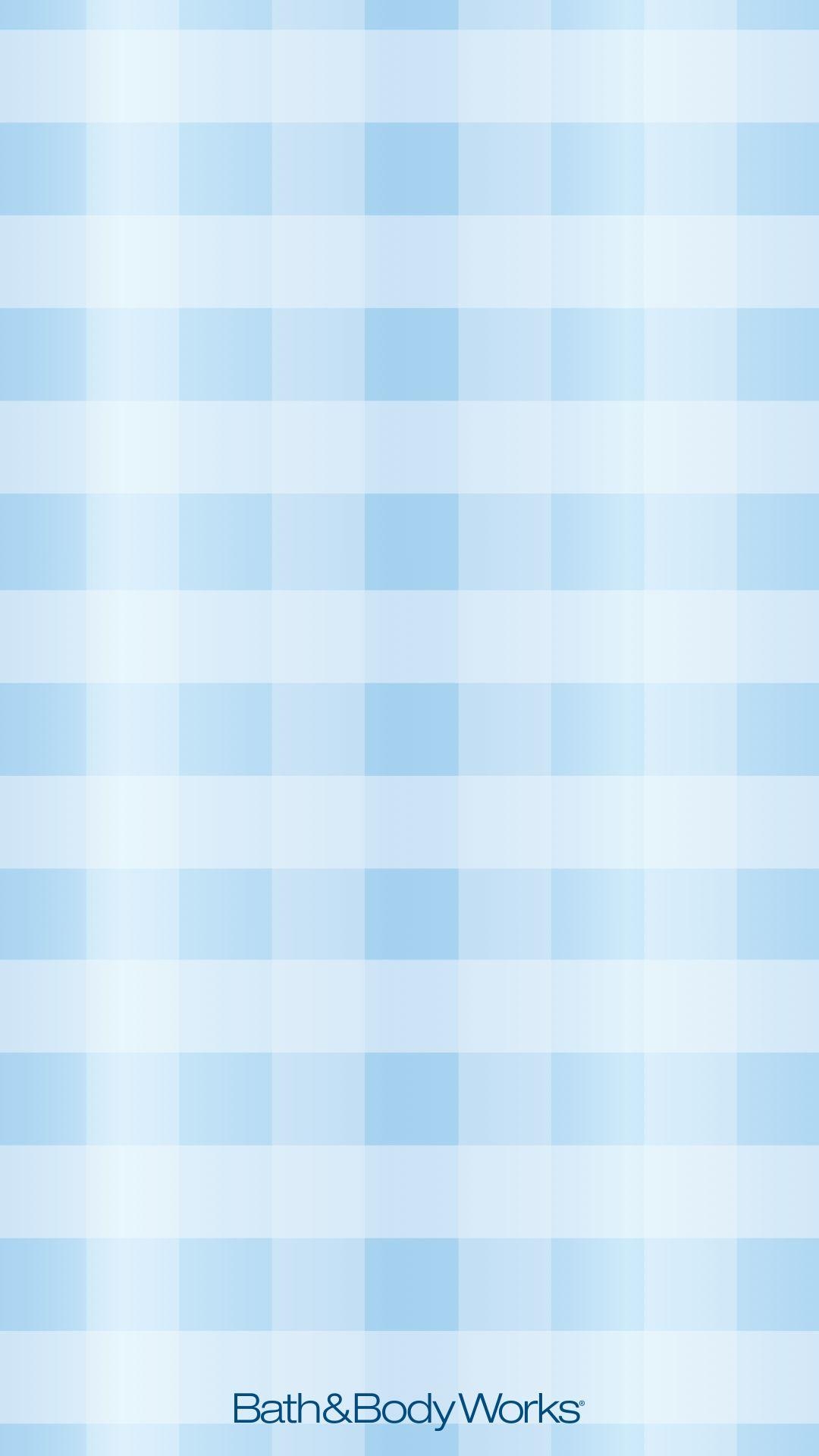 1080x1920 Bath & Body Works iPhone Wallpaper Blue Gingham. iPhone, Phone