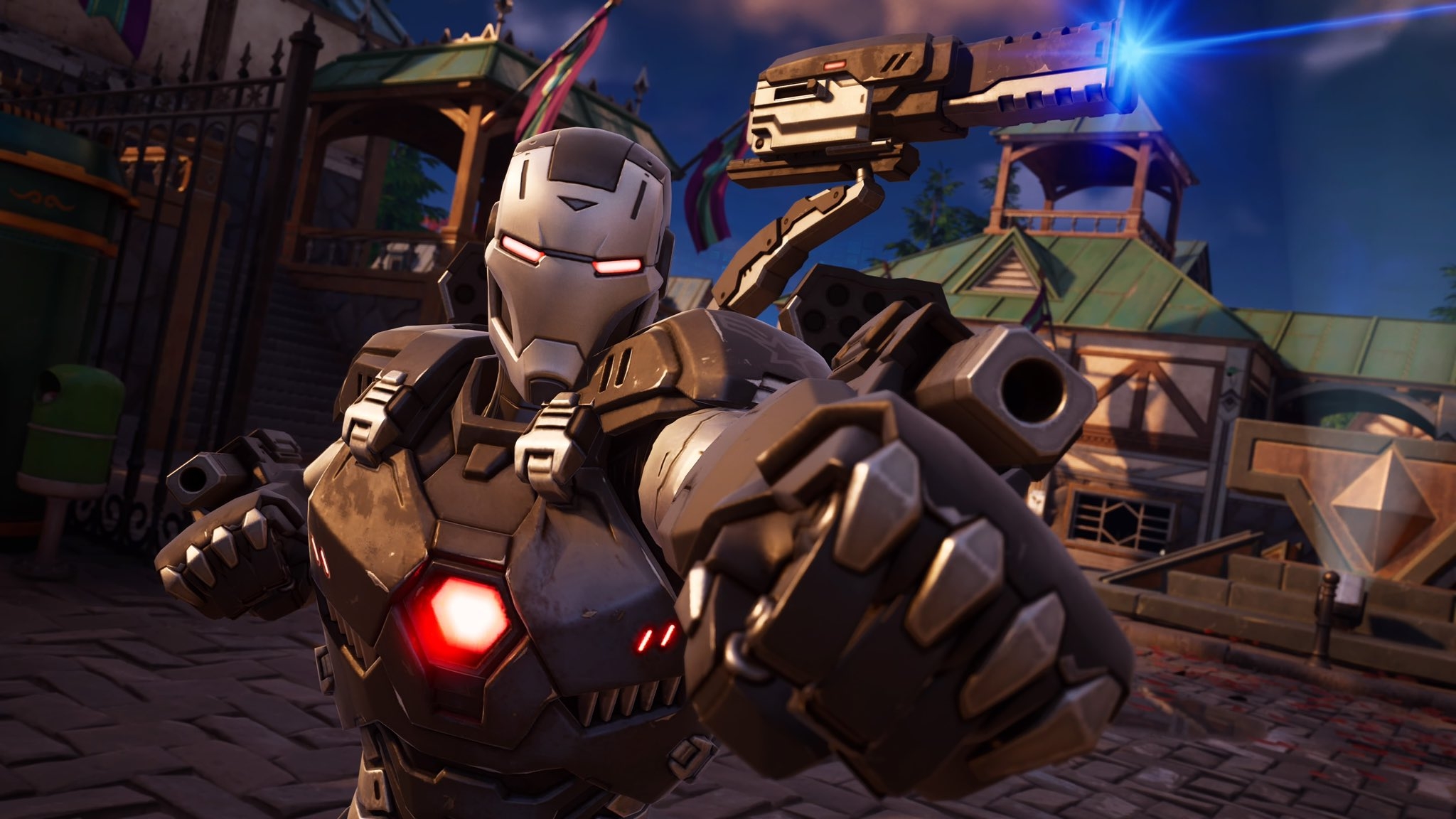 2050x1160 War Machine Fortnite wallpaper, Desktop