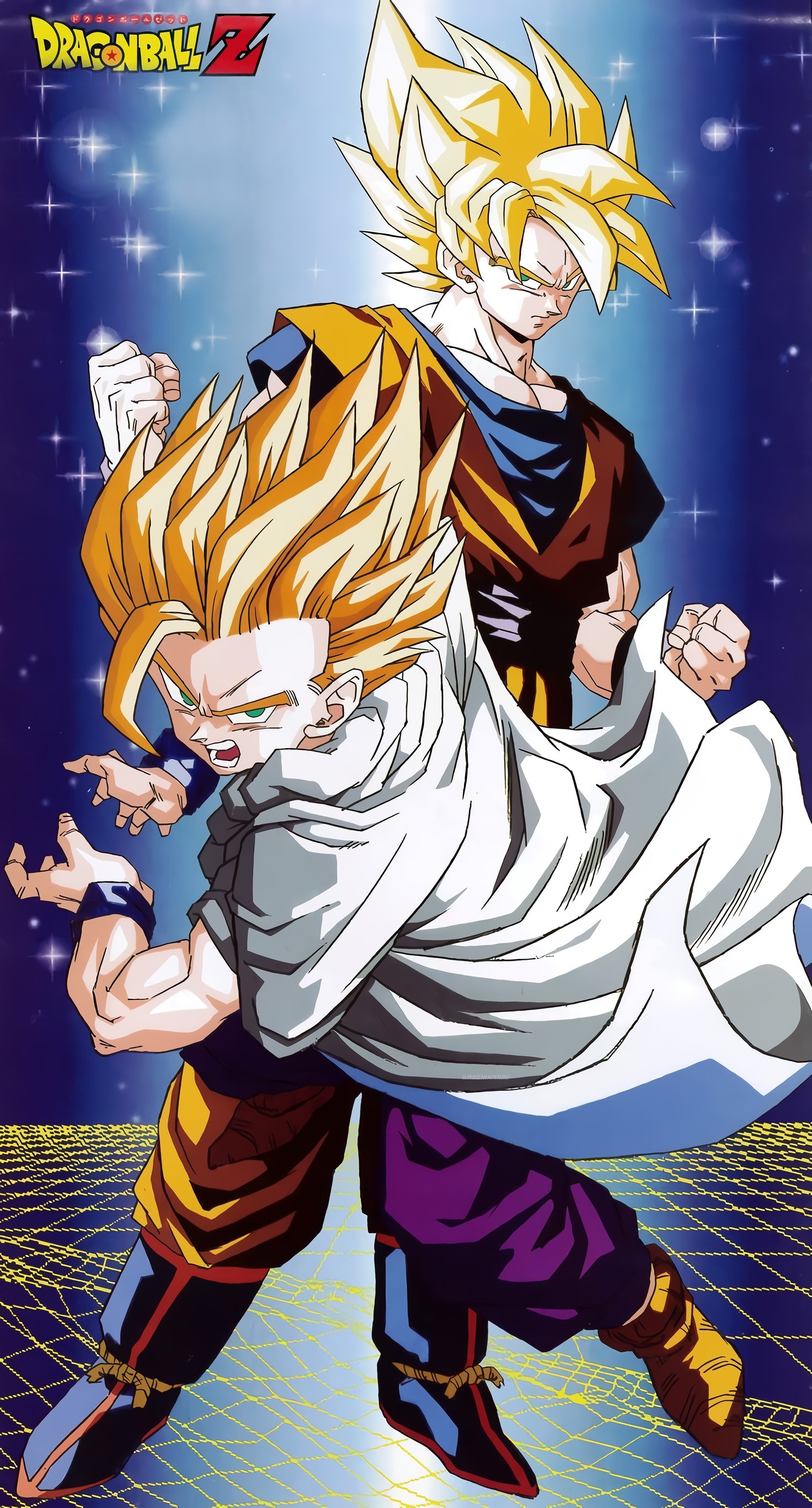 1480x2740 Dragon Ball Z Retro 90s Vintage Art, Phone