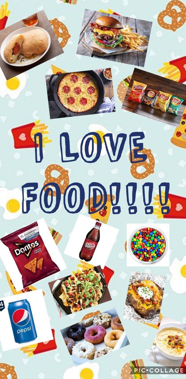 630x1280 I love food wallpaper, Phone