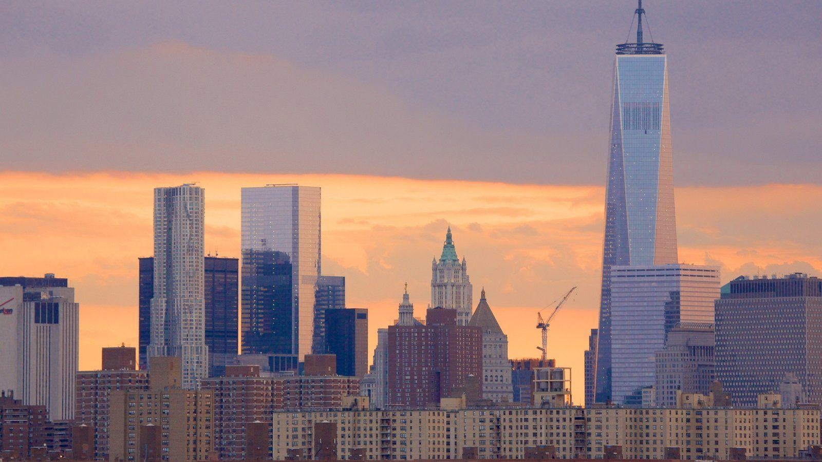 1600x900 Sunset & Sunrise Picture: View Image of One World Trade Center, Desktop