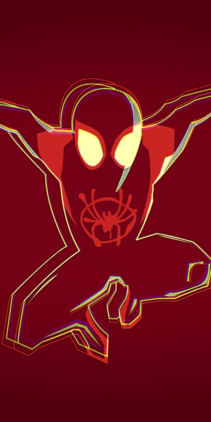 720x1440 Minimalist Spiderman Into The Spider Verse 4K, Phone