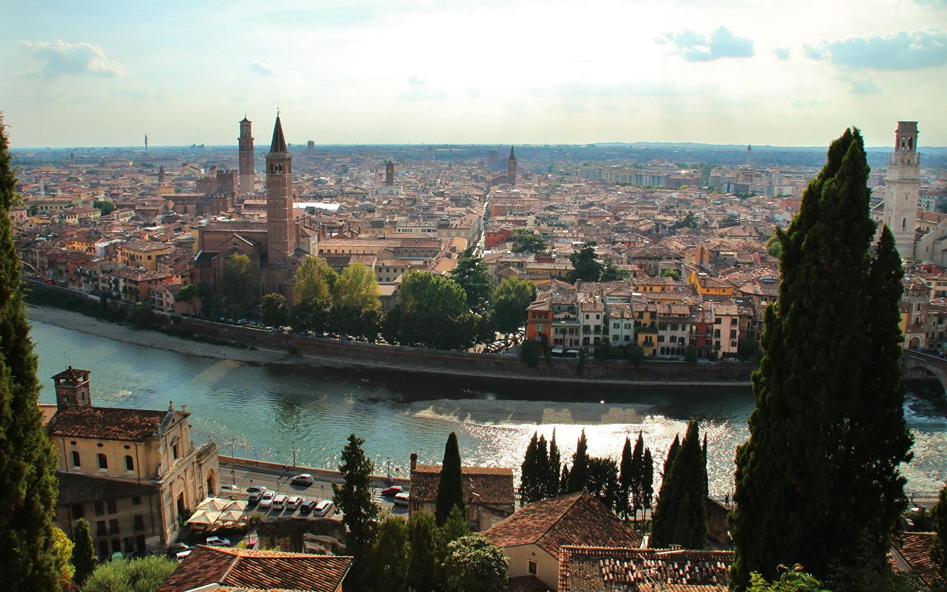 1920x1200 Wallpaper Italy Verona by Andrei Antipin Canal Horizon, Desktop