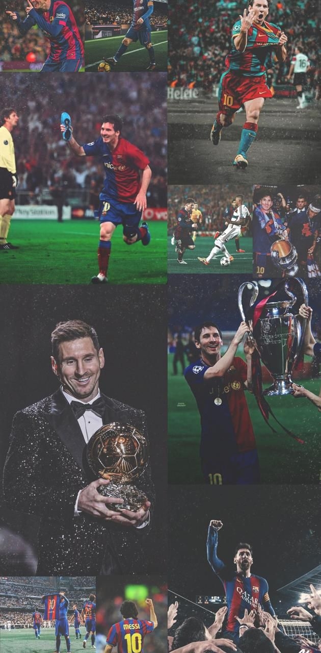 630x1280 Messi collage wallpaper by Thatwallpaper_guy. Messi, Leo messi, Collage, Phone