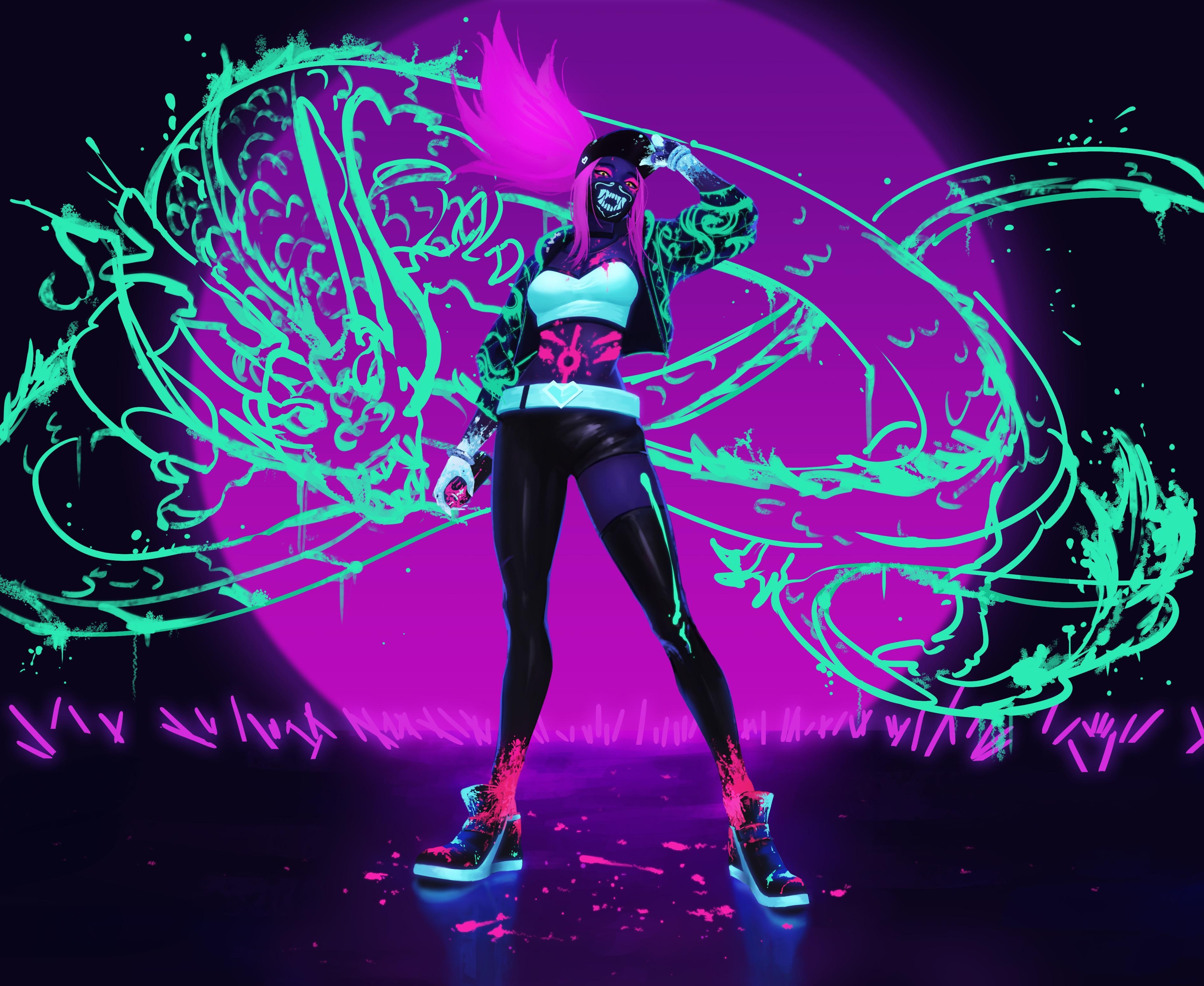 3790x3110 K DA Akali, Desktop