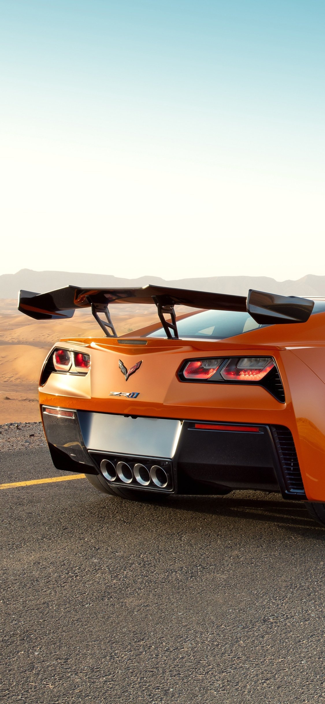 1130x2440 Chevrolet Corvette ZR1 2019 Rear iPhone XS, iPhone iPhone X HD 4k Wallpaper, Image, Background, Photo and Picture, Phone