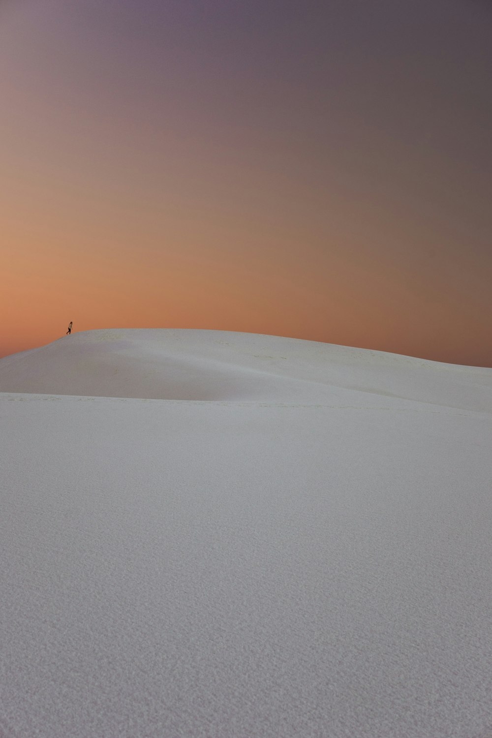 1000x1500 Person walking in the desert dunes, Phone