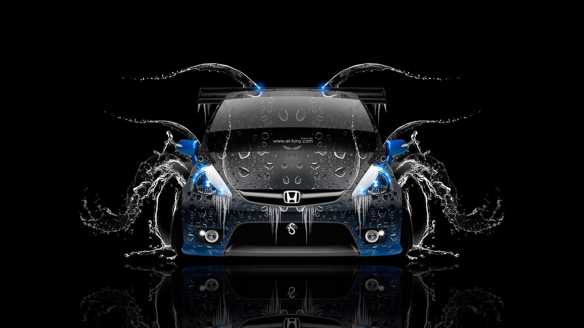 1920x1080 Honda Fit Tuning JDM Front Water Car 2014, Desktop