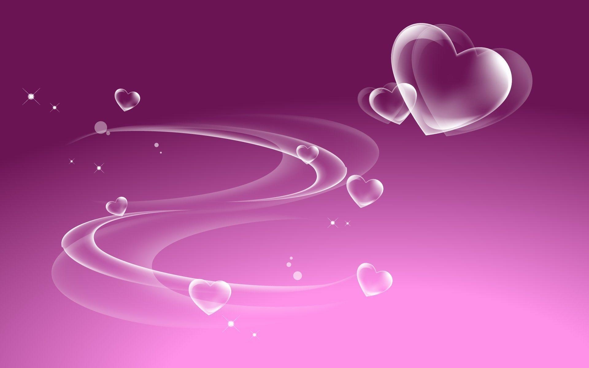 1920x1200 Pink Hearts Wallpaper Full HD, Desktop