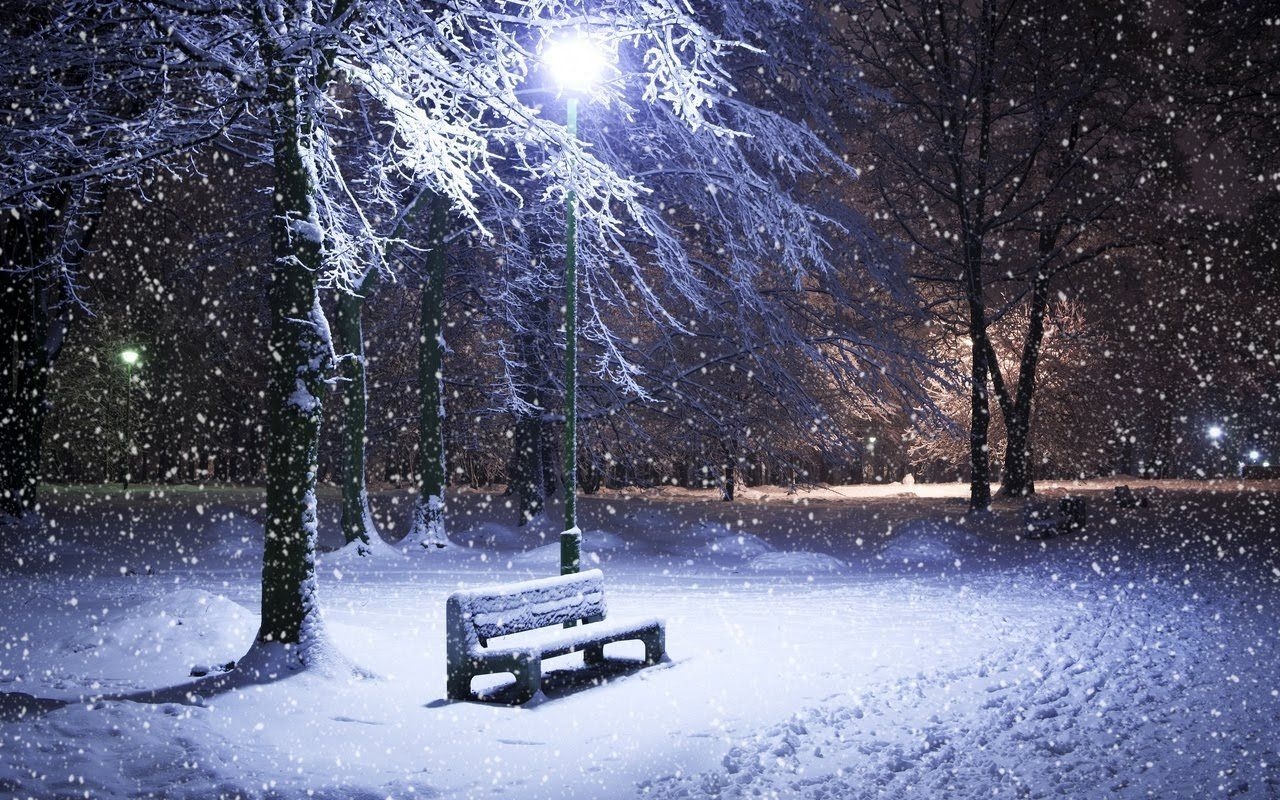 1280x800 Winter Night Wallpaper, Desktop