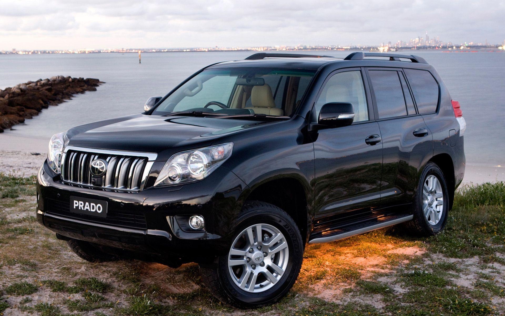 1920x1200 Wallpaper toyota, beach, toyota prado, toyota land cruiser prado, Desktop