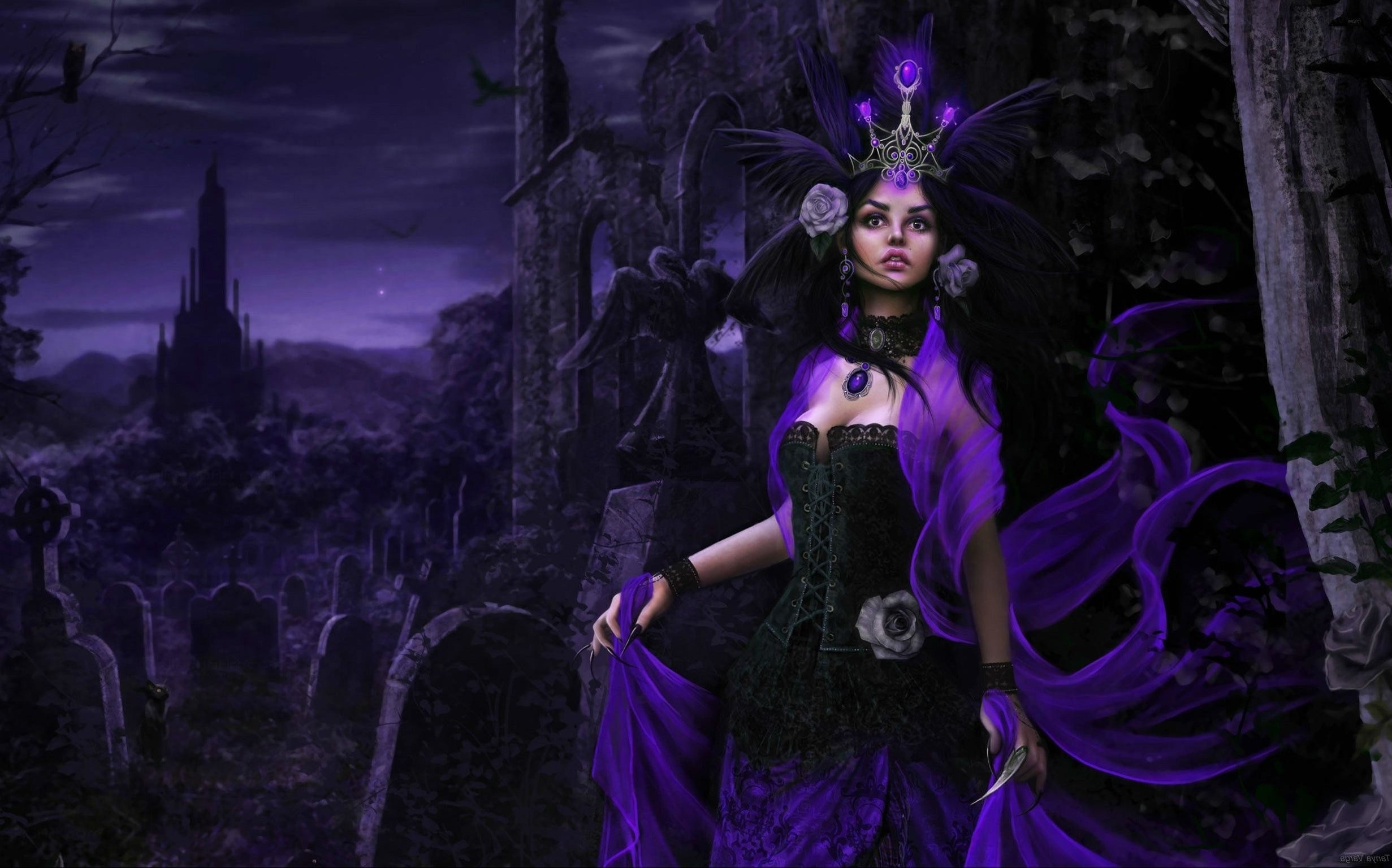 2470x1540 Purple Goth Wallpaper, Desktop