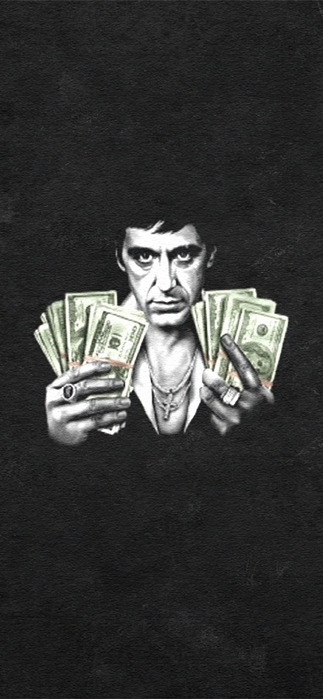 1130x2440 al pacino scarface 4k iPhone X Wallpaper Free Download, Phone