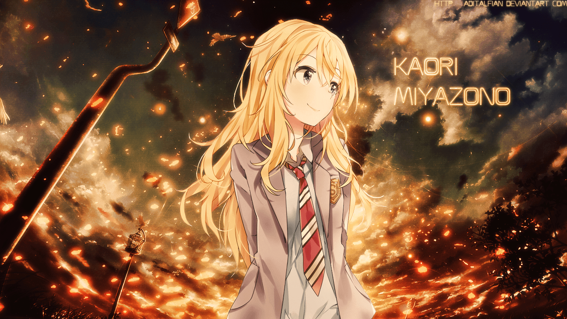 1920x1080 Anime Your Lie In April Kaori Miyazono Wallpaper, Desktop