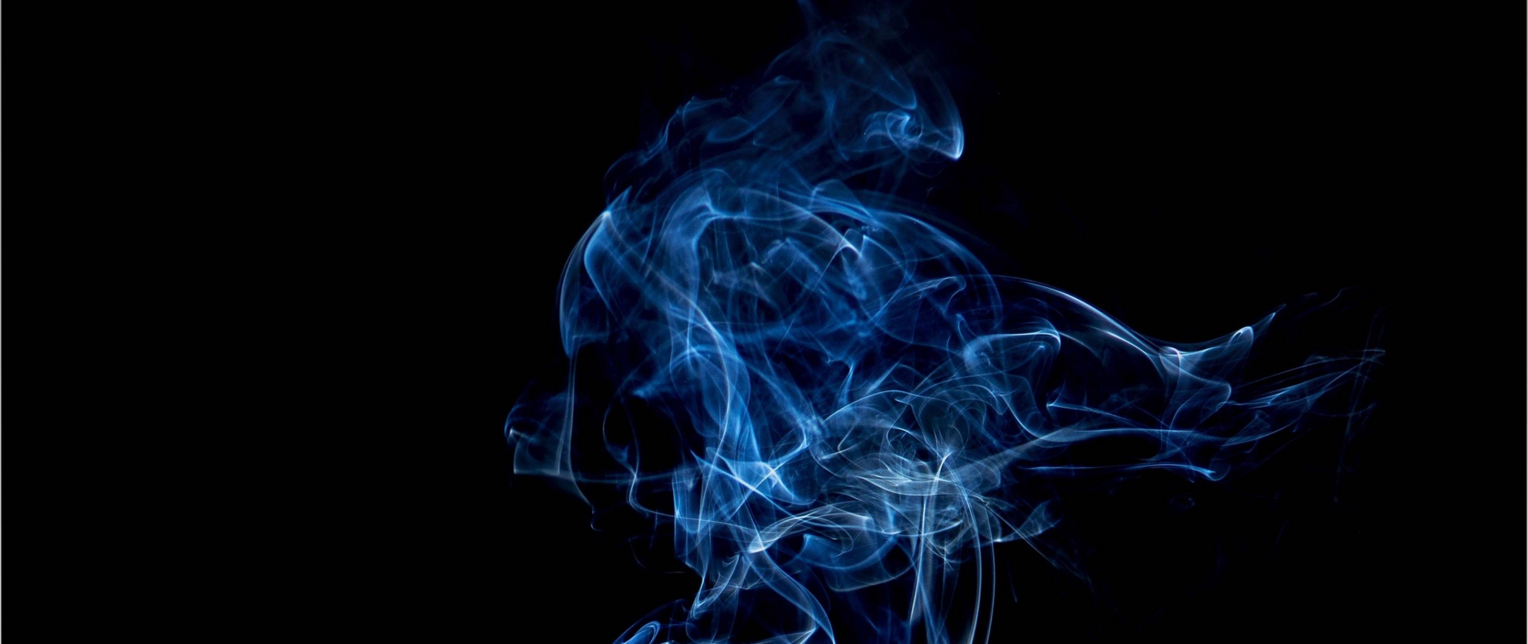 5120x2160 Blue smoke HD Wallpaper 4K Ultra HD Wide TV, Dual Screen