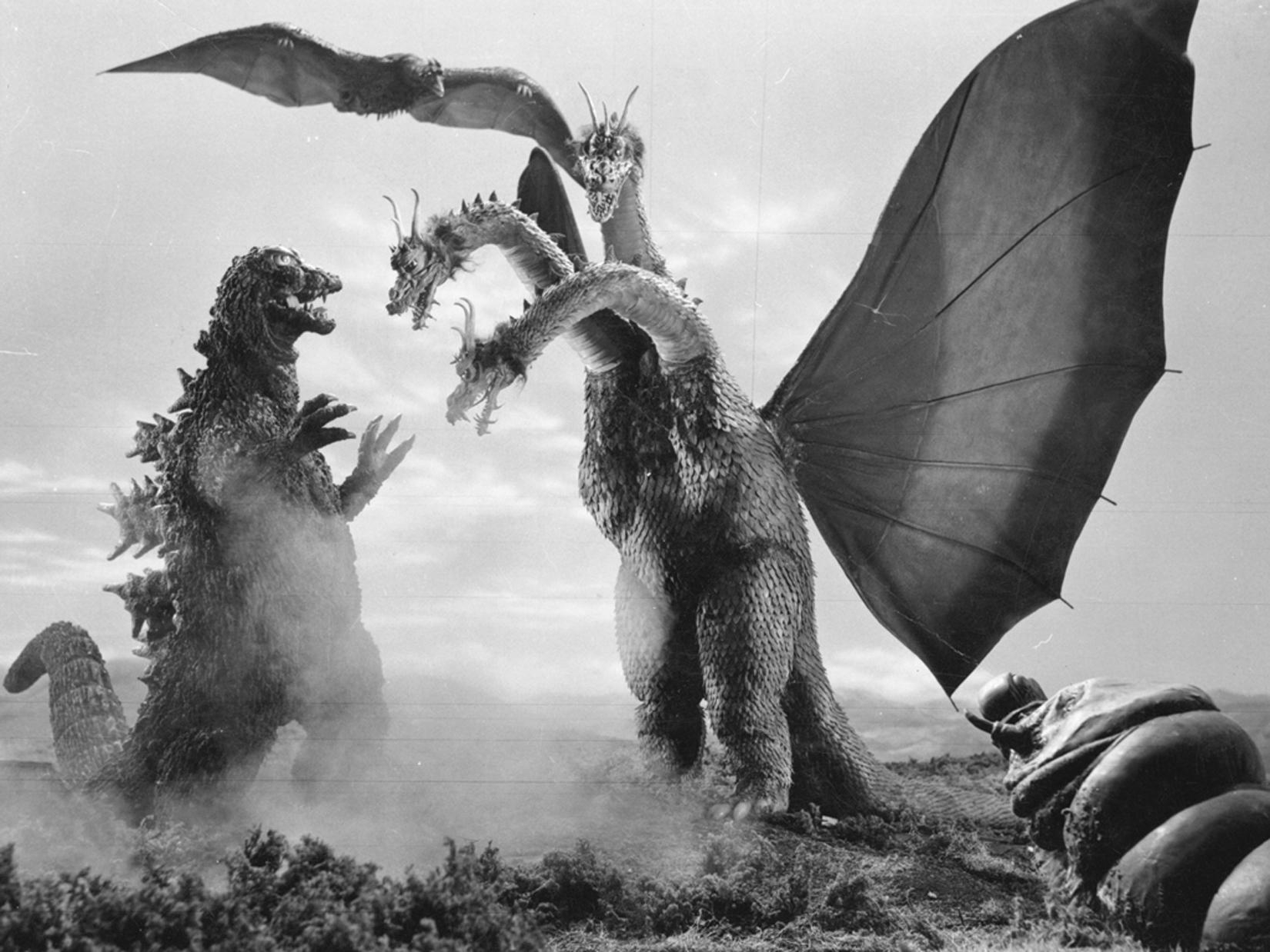 1650x1240 Godzilla, King Ghidorah and Mothra Larva Godzilla Image, Desktop