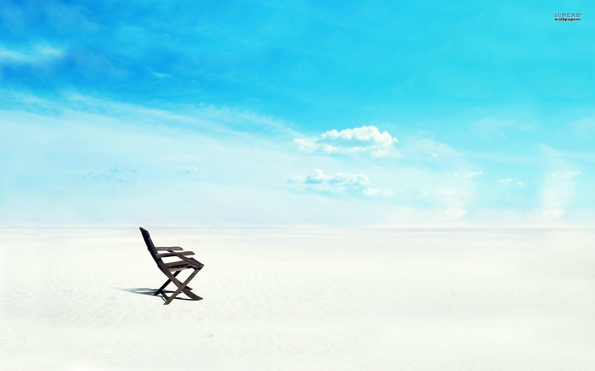 1920x1200 Beach chair on white sand wallpaper wallpaper - #, Desktop