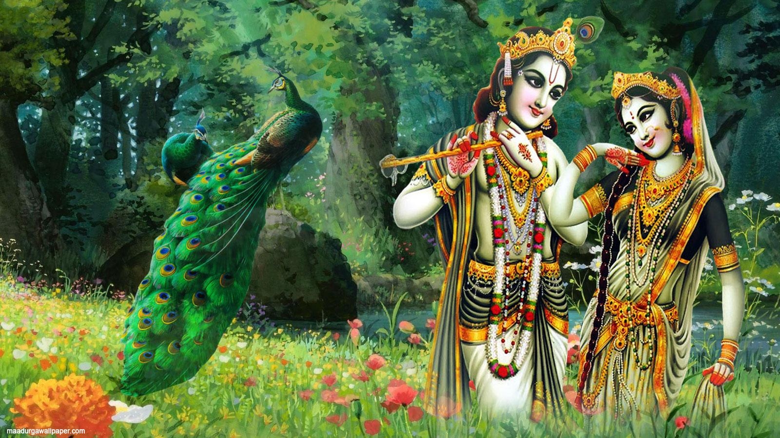 1600x900 Radha Krishna wallpaper, Desktop