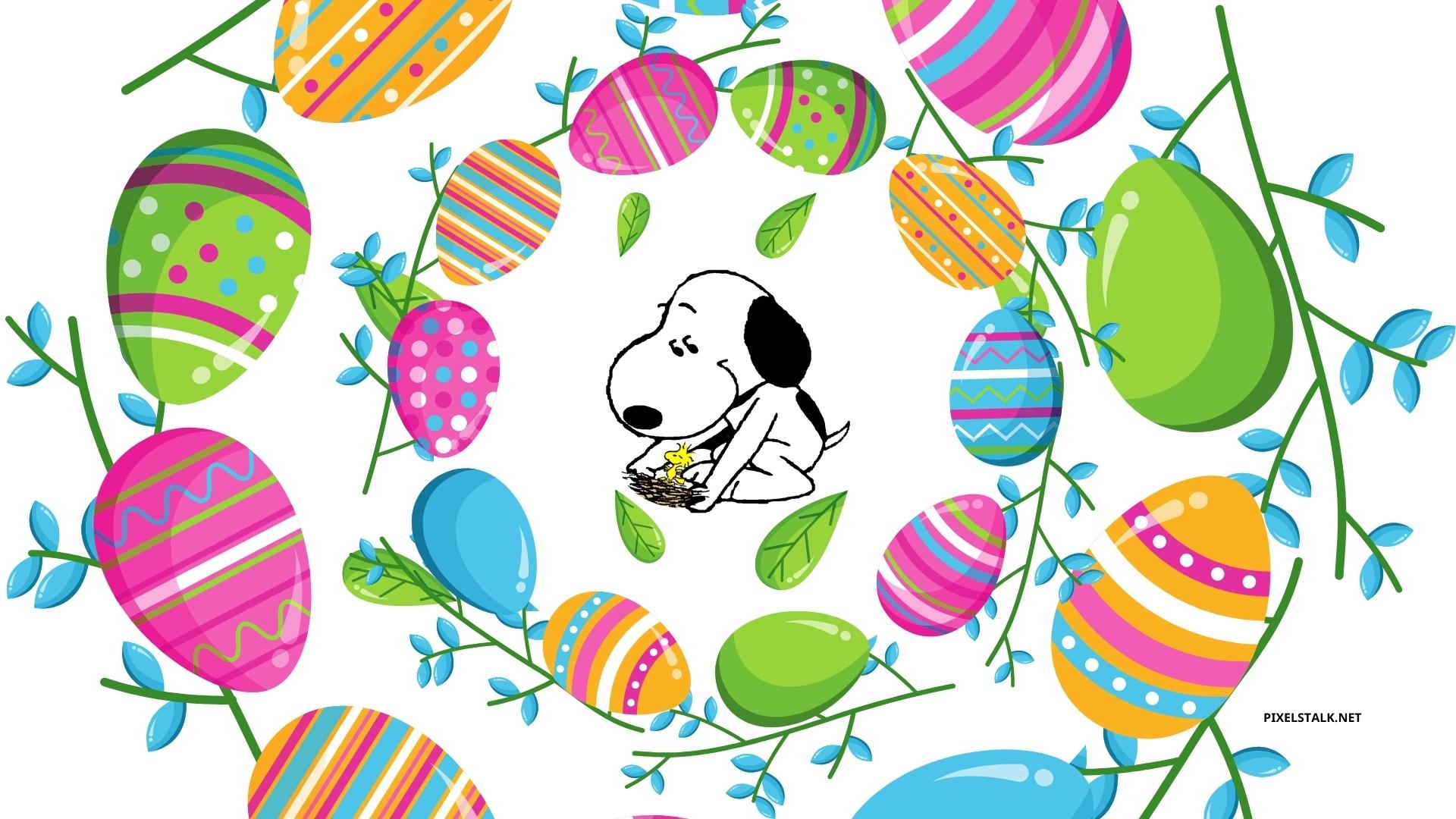 1920x1080 Snoopy Easter Wallpaper HD Free, Desktop