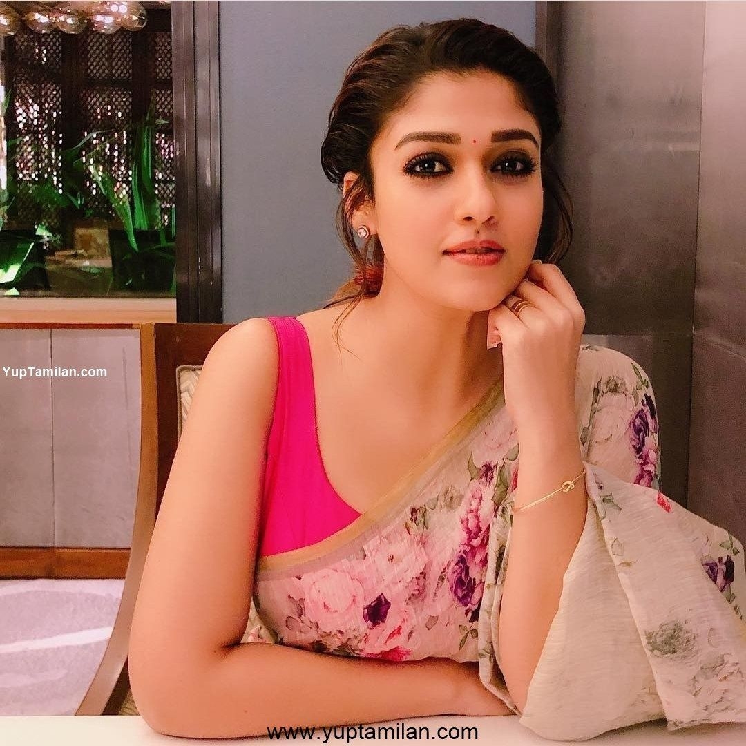 1080x1080 Nayanthara Saree Photo Super Hot Picture Wearing Sarees, Phone