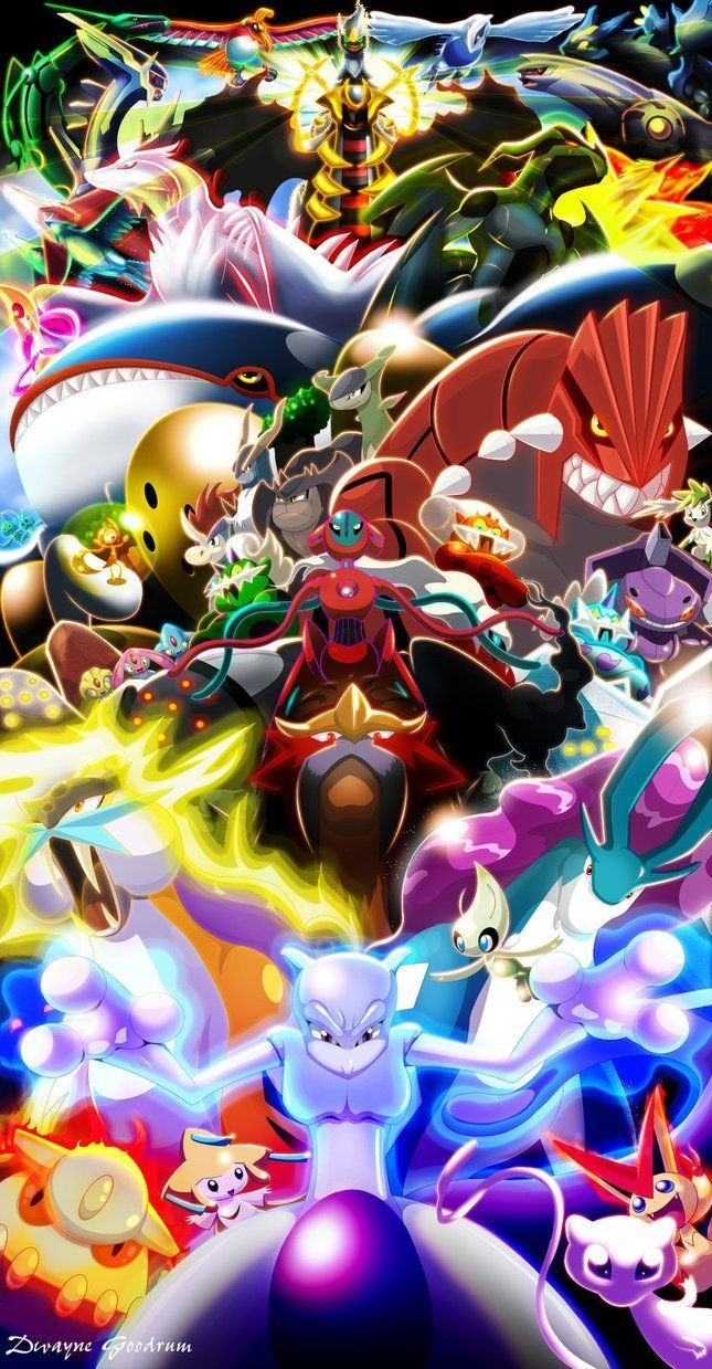 650x1240 Pokemon Legendary Wallpaper, Phone