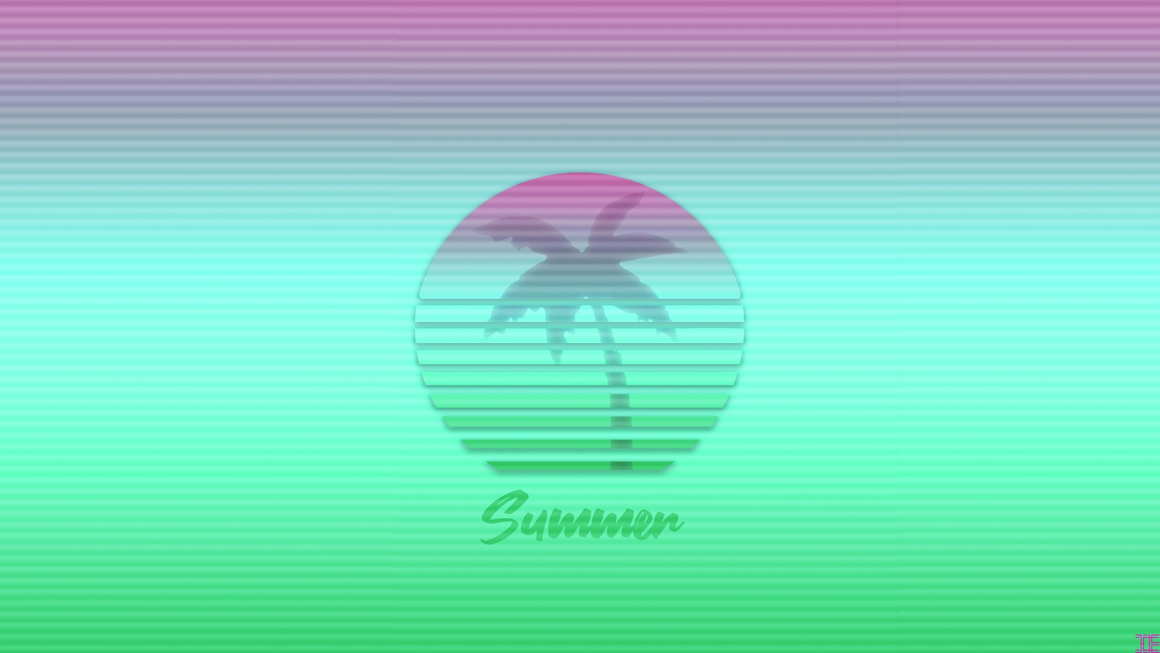 3840x2160 Summer Vibes Outrun Themed 4K wallpaper. Wallpaper, Summer vibes friends, Summer vibes, Desktop