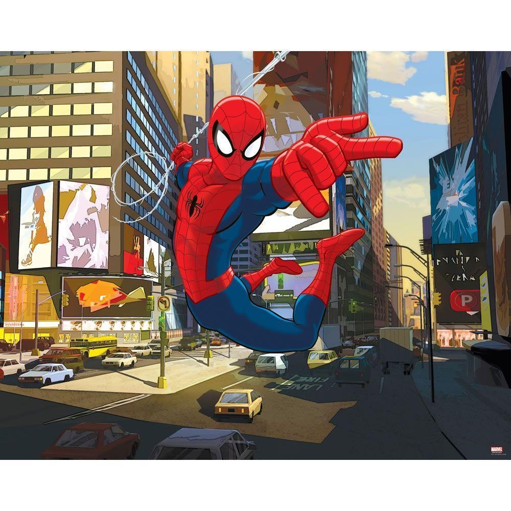 1000x1000 Walltastic Ultimate Spider Man Wallpaper Mural 8ft X 10ft. Boy's, Phone