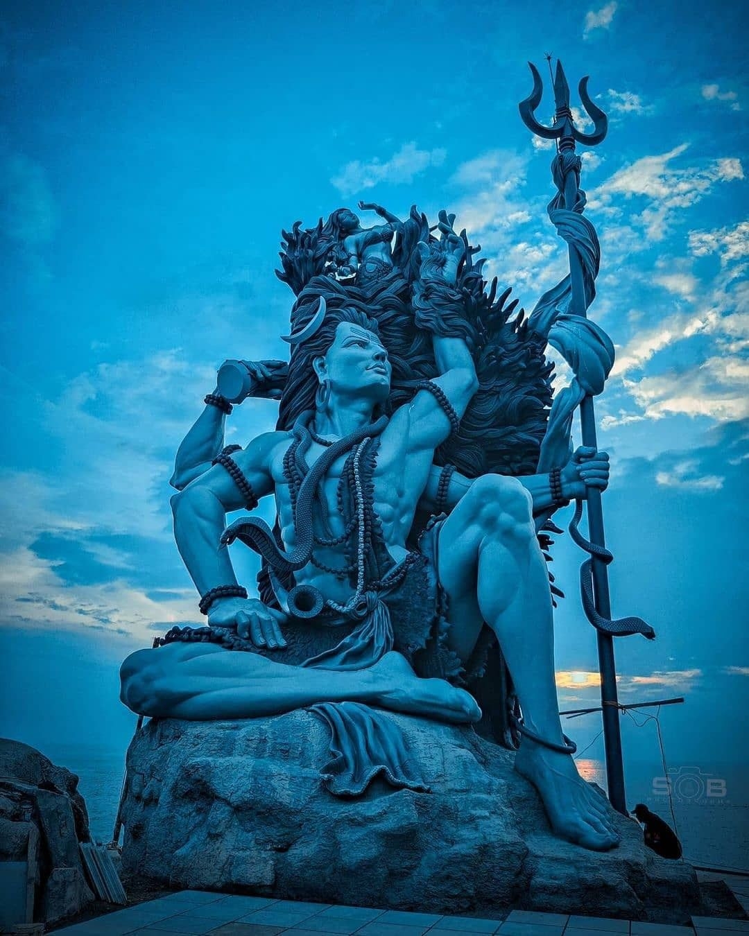 1080x1350 Best Azhimala Shiva Statue Gallery Ft Tall Statue Of Lord Shiva Lord Vishnu Wallpaper, Phone