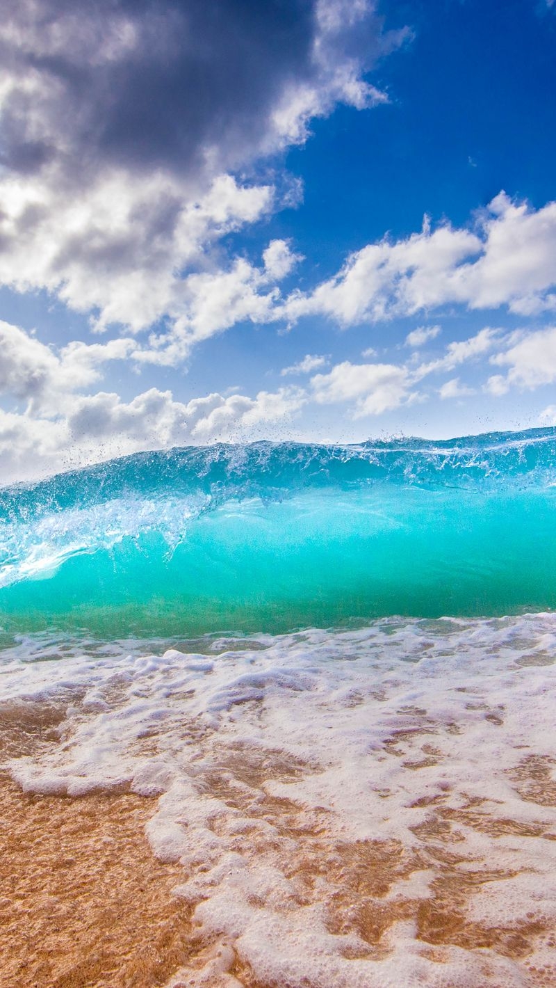 800x1420 Download Wallpaper  Ocean, Surf, Foam, Hawaii, Beach Iphone Se 5s 5c 5 For Parallax HD Background, Phone