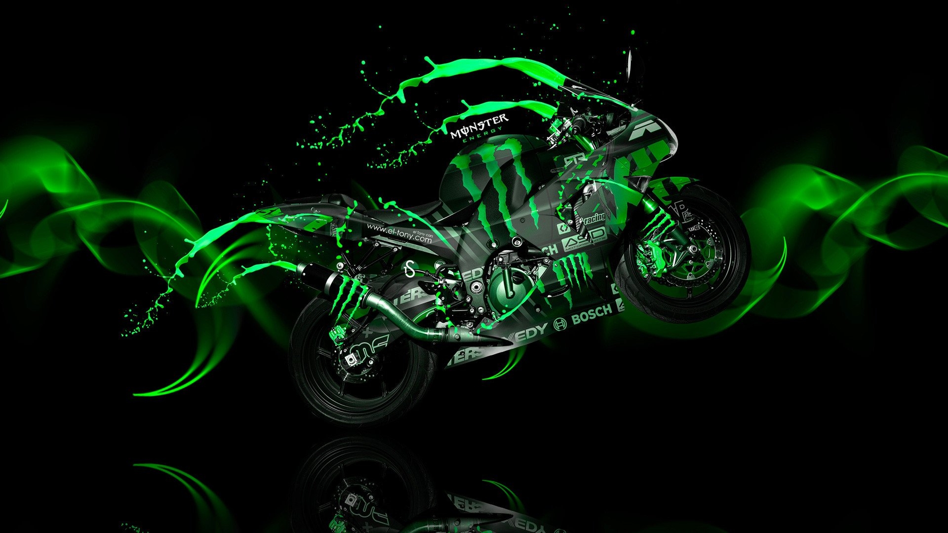 1920x1080 Kawasaki Logo Wallpaper Monster Kawasaki Cool Monster Energy Black Dirt Bike HD Wallpaper, Desktop